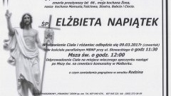 Zmarła Elżbieta Napiątek. Żyła 66 lat.