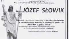 Zmarł Józef Słowik. Żył 77 lat.