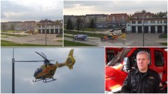 Mężczyzna spadł z dużej wysokości. Zabrał go śmigłowiec. Weekendowy&#8230;