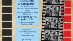 Malbork. MCKiE zaprasza na seans filmu "Rękopis znaleziony w Saragossie" - 28.04.2017