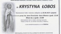 Zmarła Krystyna Łobos. Żyła 92 lata.