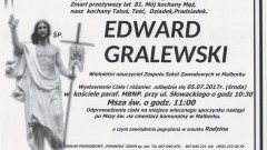 Zmarł Edward Gralewski. Żył 81 lat.