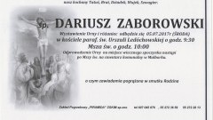 Zmarł Dariusz Zaborowski. Żył 52 lat