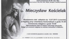 Zmarł Mieczysław Kościelak. Żył 85 lat.