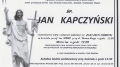 Zmarł Jan Kapczyński. Żył 94 lata.