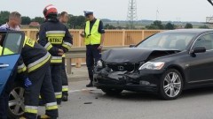 Wypadek na krajowej "siódemce". Most w Kiezmarku, ruch wahadłowy - 31.07.2017