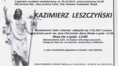 Zmarł Kazimierz Leszczyński. Żył 89 lat.