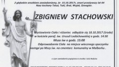 Zbigniew Stachowski. Żył 64 lat.