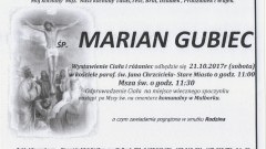 Zmarł Marian Gubiec. Żył 86 lat