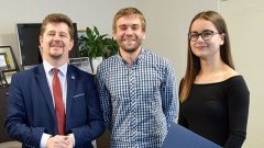 Burmistrz Marek Charzewski przyjął w swoim gabinecie malborskich sportowców - 08.11.2017