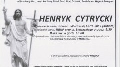 Zmarł Henryk Cytrycki. Żył 80 lat