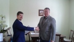 Burmistrz Miasta Malborka Marek Charzewski na spotkaniu w firmie OVAL&#8230;