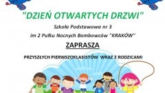 Zapraszamy na dzień otwartych drzwi w Szkole Podstawowej nr 3 w Malborku - 15.03.2018