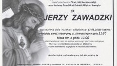 Zmarł Jerzy Zawadzki. Żył 75 lat.