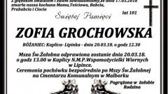 Zmarła Zofia Grochowska. Żyła 101 lat.