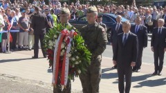 Prezydent Andrzej Duda złożył kwiaty pod Pomnikiem Rodła. Na zamku przemawiał do mieszkańców