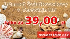 Telewizja HD + Internet światłowodowy już od 39 zł  