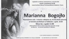 Zmarła Marianna Bogojło. Żyła 88 lat.