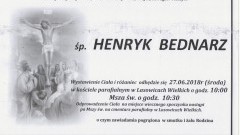 Zmarł Henryk Bednarz. Żył 61 lat.