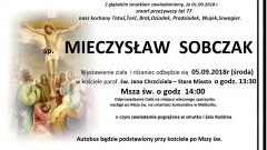 Zmarł Mieczysław Sobczak. Żył 77 lat