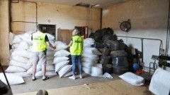 Krajanka oraz susz tytoniowy warte blisko 2 mln zł zabezpieczone przez Straż Graniczną. 