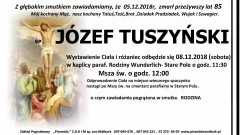 Zmarł Józef Tuszyński. Żył 85 lat.