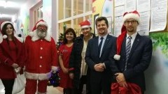 Mikołaj z Burmistrzem Malborka odwiedzili najmłodszych pacjentów PCZ