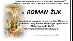 Zmarł Roman Żuk. Żył 67 lat.