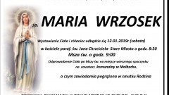 Zmarła Maria Wrzosek. Żyła 65 lat.