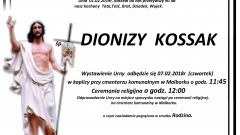 Zmarł Dionizy Kossak. Żył 90 lat.