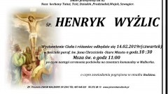 Zmarł Henryk Wyżlic. Żył 82 lata