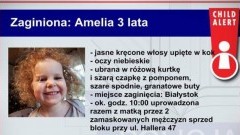 Poszukiwana 3-letnia Amelka i jej mama. Policja prosi o pomoc. Udostępnij