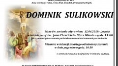 Zmarł Dominik Sulikowski. Żył 104 lata.