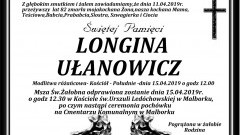 Zmarła Longina Ułanowicz. Żyła 82 lata