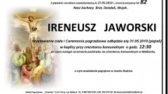 Zmarł Ireneusz Jaworski. Żył 82 lata.