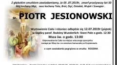 Zmarł Piotr Jesionowski. Żył 50 lat
