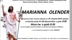 Zmarła Marianna Olender. Żyła 88 lat.