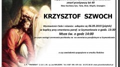 Zmarł Krzysztof Szwoch. Żył 49 lat.