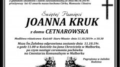 Zmarła Joanna Kruk. Żyła 43 lata