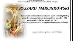 Zmarł Ryszard Marcinkowski. Żył 63 lata.