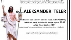 Zmarł Aleksander Teler. Żył 84 lata