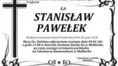 Zmarł Stanisław Pawełek. Żył 58 lat.