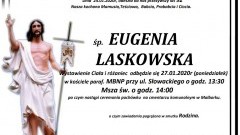 Zmarła Eugenia Laskowska. Żyła 92 lata.