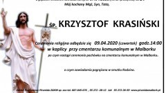 Zmarł Krzysztof Krasiński. Żył 57 lat.