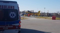 Wylądował pierwszy helikopter na lądowisku LPR przy szpitalu w Sztumie.