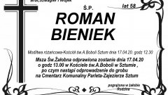 Zmarł Roman Bieniek. Żył 58 lat.
