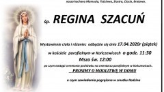 Zmarła Regina Szacuń. Żyła 88 lat.