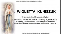 Zmarła Wioletta Kuniszuk. Żyła 51 lat.