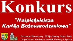 GOKiS Stare Pole ogłasza konkurs na „Najpiękniejszą Kartkę Bożonarodzeniową 2020”.