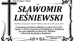 Zmarł Sławomir Leśniewski. Żył 56 lat.